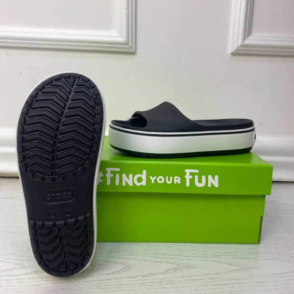 Шльопанці Crocband Platform Slide Black 36 розмір PlatformSlideBlackW6 фото