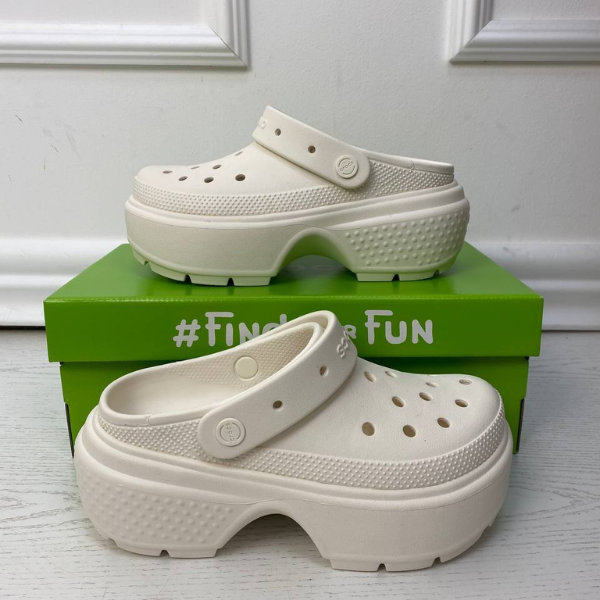 Кроксы Stomp Clog White 36 размер StompClogWhiteW6 фото