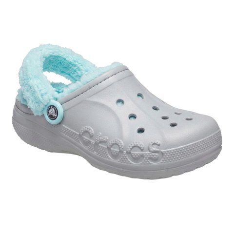 Кроксы Baya Lined Fuzz Strap Grey/Ice Blue 36 размер BayaLinedGreyM4-W6 фото
