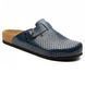 Медицинские мужские сабо LEON 4700, анатомические, кожаные, синие 4700-blue-42 фото 1