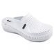 Женские сабо LEON PU115, анатомические, кожаные, белые PU115-white фото 1