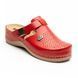 Женские сабо LEON 900, анатомические, кожаные, красные 900-red-38 фото 1