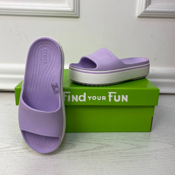 Шльопанці Crocband Platform Slide Lavander 36 розмір PlatformSlideLavander W6 фото