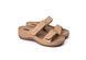 Женские шлепанцы LEON 907, анатомические, кожаные, бежевые, 36 907-beige фото 3