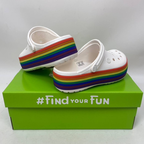 Крокси Crocband Platform Rainbow 36 розмір CrocbandPlatformRainbowM4-W6 фото