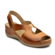 Женские сандалии LEON Violet 924, анатомические, кожаные, коричневые, 36 924-brown фото 1