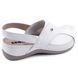 Женские сабо LEON 913, анатомические, кожаные, белые 913-white-40 фото 2