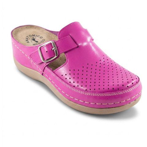 Медицинские женские сабо Fratelli Babb D-300 анатомические, кожаные, розовые fb-d-300-13 фото